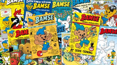 En massa olika Bamse-tidningar